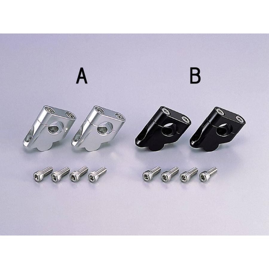 HURRICANE ハリケーン セットバックスペーサー カラー：シルバーアルマイト ハンドルポスト・ハンドルライザー ハンドル周辺パーツ ハンドル | HURRICANE