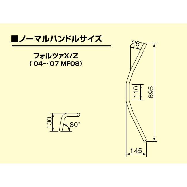 HURRICANE ハリケーン ナロー2型 ハンドルキット フォルツァ Z