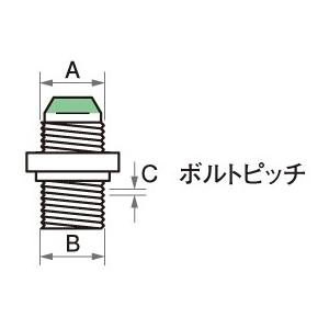 ACTIVE（アクティブ） ユニオン サーモスタッド用 サイズ(A×B×C)：#8 