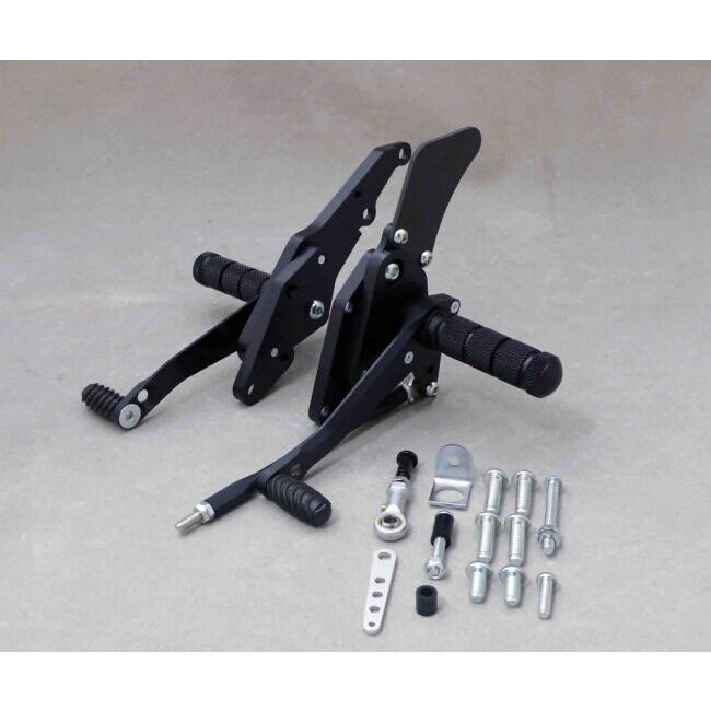 WR’S ダブルアールズ バトルステップ ブラックバージョン ZRX1200R ZRX1200S ZRX1100 ZRX1100II KAWASAKI カワサキ バックステップ ステップ 足回り | WR'S