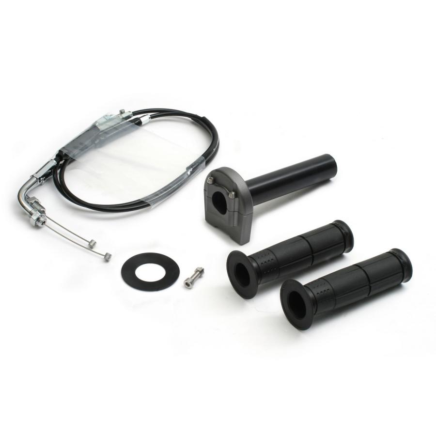 ACTIVE アクティブ 車種専用スロットルキット[TYPE-3] ホルダーカラー：ガンメタ / インナー巻取径：Φ44 V MAX1200 YAMAHA ヤマハ ハンドル周辺パーツ