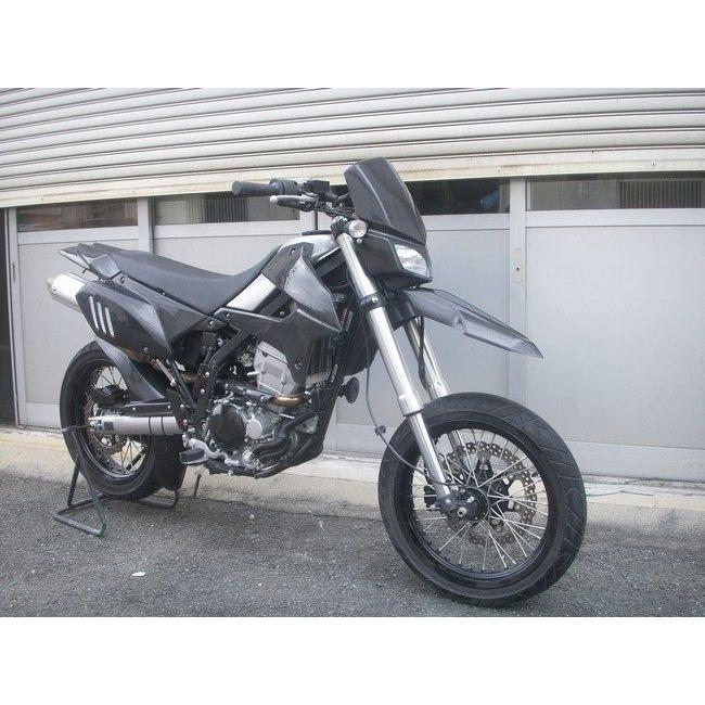 A-TECH エーテック ストリンガー フロントフェンダースタンダード 素材：綾織カーボン DトラッカーX KAWASAKI カワサキ フロントフェンダー フェンダー関連の画像