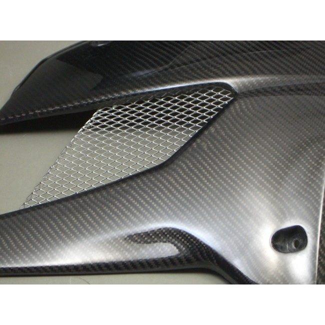 A-TECH エーテック ストリンガー ラジエーターシュラウドスペシャル 素材：平織カーボン DトラッカーX KAWASAKI カワサキ ラジエーター 冷却関連 エンジンの画像