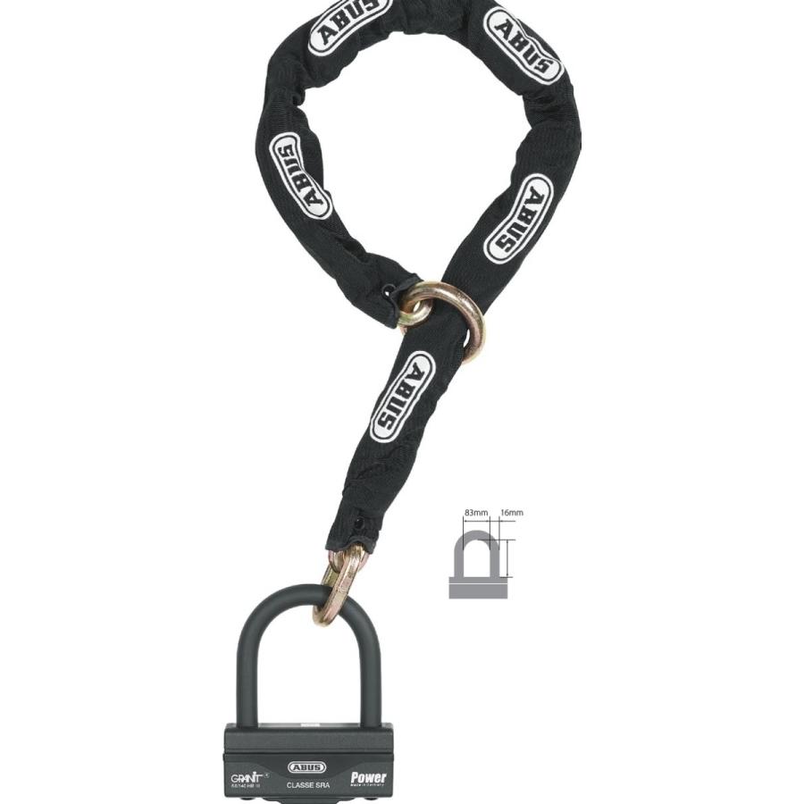 ABUS アブス Granit 58 12KS Black Loop チェーンロック 保管・盗難