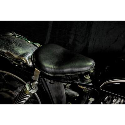 部品屋K\u0026W 専用ソロシートキット リジットタイプ (本革サドルシート) カラー：黒 SR400 SR500 YAMAHA ヤマハ シート シート関連 外装_1