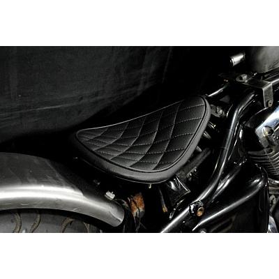ドラッグスター250　ソロシート スプリングマウント　黒色 取り付け金具付き 部品屋K&W 専用ソロシートキット リジットタイプ (ステッチ) カラー