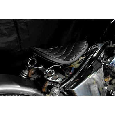 k&w シングルシート　黒　リジットタイプ　ダイヤステッチ　ドラッグスター250 楽天市場】部品屋K&W 専用ソロシートキット リジットタイプ (ステッチ