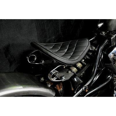 ドラッグスター400 ソロシート　ベース付き 部品屋K&W 専用ソロシートキット スプリングタイプ (ステッチ) カラー