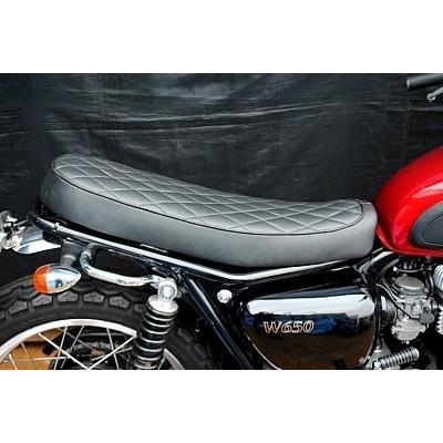 部品屋K&W セミダブルシートダイヤステッチ W650 W400 KAWASAKI