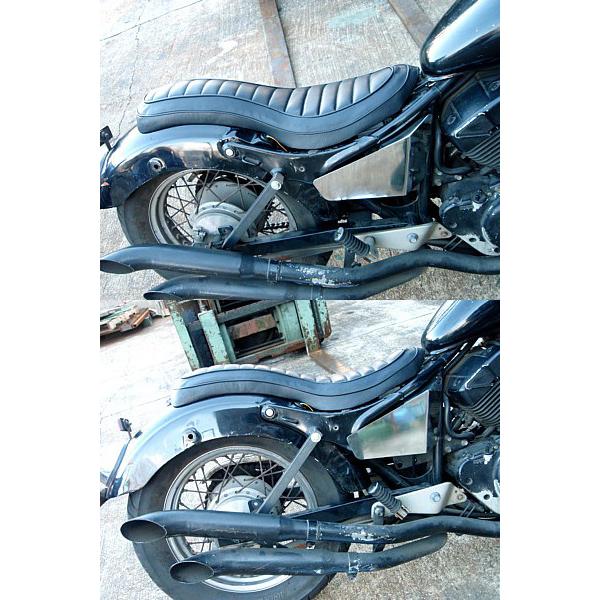 部品屋K&W コブラシート カラー：黒 ビラーゴ250(XV250) YAMAHA ヤマハ 
