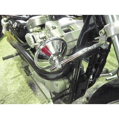 部品屋K&W フォーククランプミラーステー ミラー付キット サイズ：4