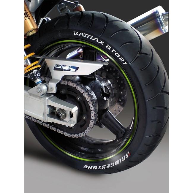 MDF エムディーエフ ミラーリムストライプ 4M タイプ：ロゴ文字なし / サイズ：16＆17インチ カラー：ミラーライムグリーン リムステッカー・リムストライプ | MDF