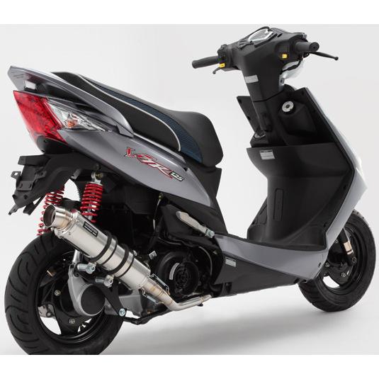 BEAMS ビームス R-EVO フルエキゾーストマフラー サイレンサー：ステンレスΦ89 VJR125i KYMCO キムコ｜webike｜02