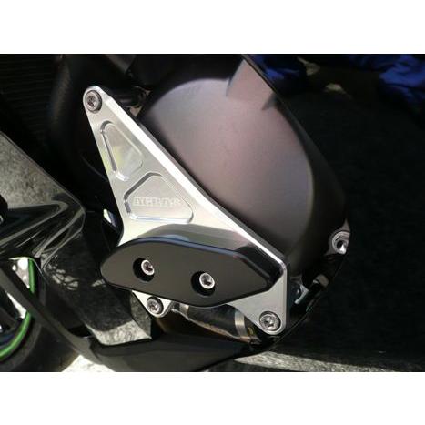 AGRAS アグラス レーシングスライダー 3点セット 左A ジュラコンカラー：ブラック (ロゴ有) ZX-10R KAWASAKI カワサキ エンジンスライダー・フレームスライダー | Agras