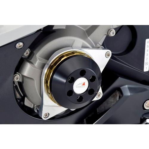 AGRAS アグラス レーシングスライダー 2点セット アルミスペーサーカラー：シルバー／ジュラコンカラー：ブラック S1000RR BMW フレーム