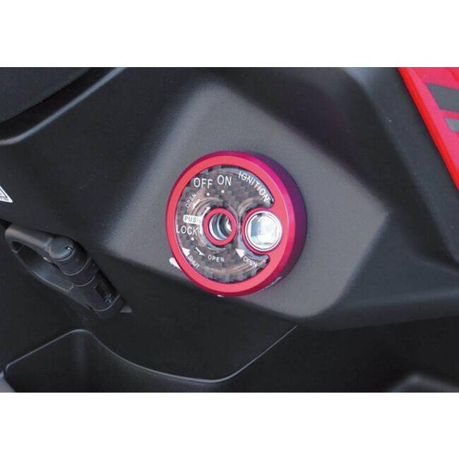 KIJIMA キジマ キーシリンダーカバー カラー：レッド シグナスX YAMAHA ヤマハ 外装 | KIJIMA | 01