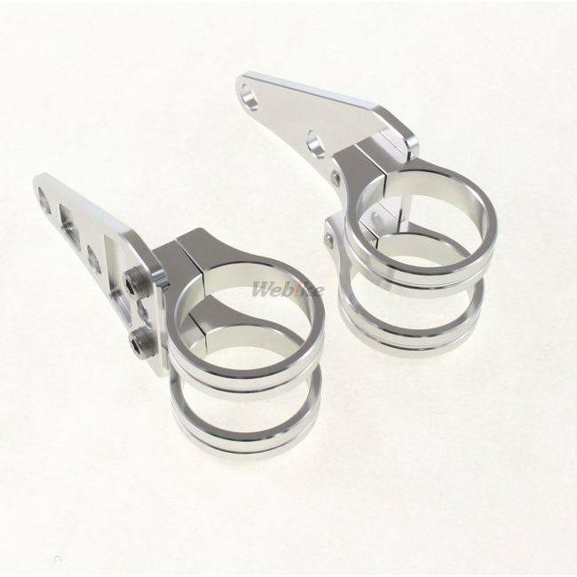 POSH Faith ポッシュ フェイス マシンドヘッドライトステー カラー：シルバー / サイズ：Φ41mm ヘッドライト 灯火類 電装系