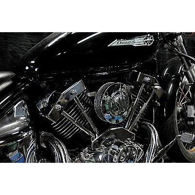 部品屋K&W ダミープッ シュロッドカバーKIT ドラッグスター400 YAMAHA ヤマハ プッシュロッドカバー エンジンパーツ エンジン | ブランド登録なし | 03
