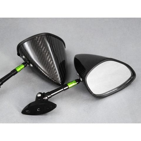 A-TECH エーテック フルアジャスタブル カーボンミラーセット シャフト素材：カーボン / タイプ：6 ニンジャ1000 (Z1000SX) KAWASAKI カワサキ ミラー ハンドル | A-TECH