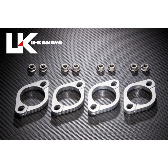 ZRX1100、1200R、DAEG用 U-Kanaya エキゾーストフランジ U-KANAYA ユーカナヤ アルミ削り出しエキゾーストフランジ