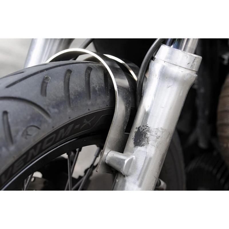 AN-BU アンブ ステンレス製スタビライザー SR400 SR500 XS650 YAMAHA ヤマハ フォークスタビライザー サスペンション 足回りの画像