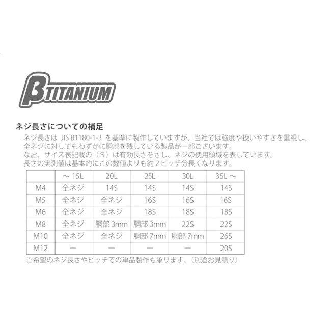 βTITANIUM ベータチタニウム ナベチタンボルト(標準) M6 シルバー 長さ：15mm 汎用ボルト・ネジ | βTITANIUM | 02