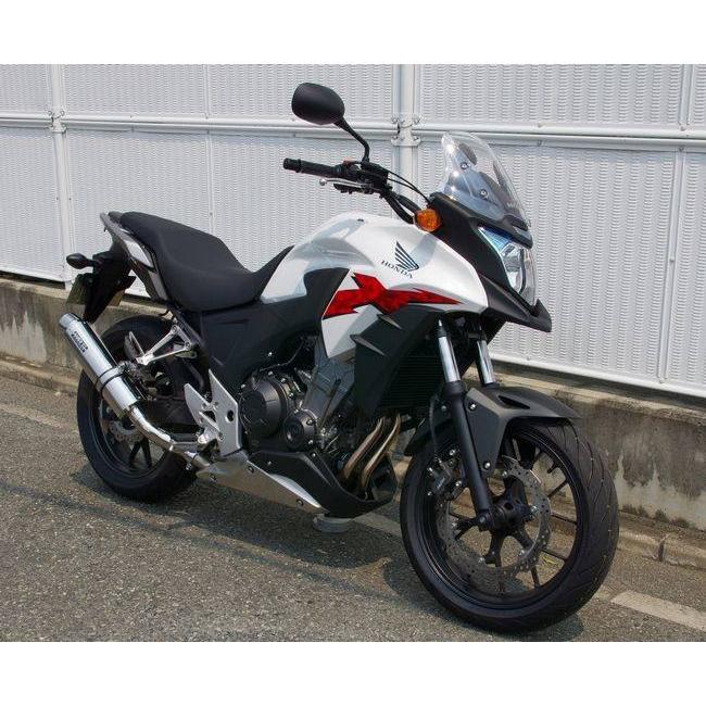 WR’S ダブルアールズ リアエキゾースト スリップオンマフラー サイレンサー：ステンレス CBR400R CB400F 400X HONDA ホンダ マフラーの画像