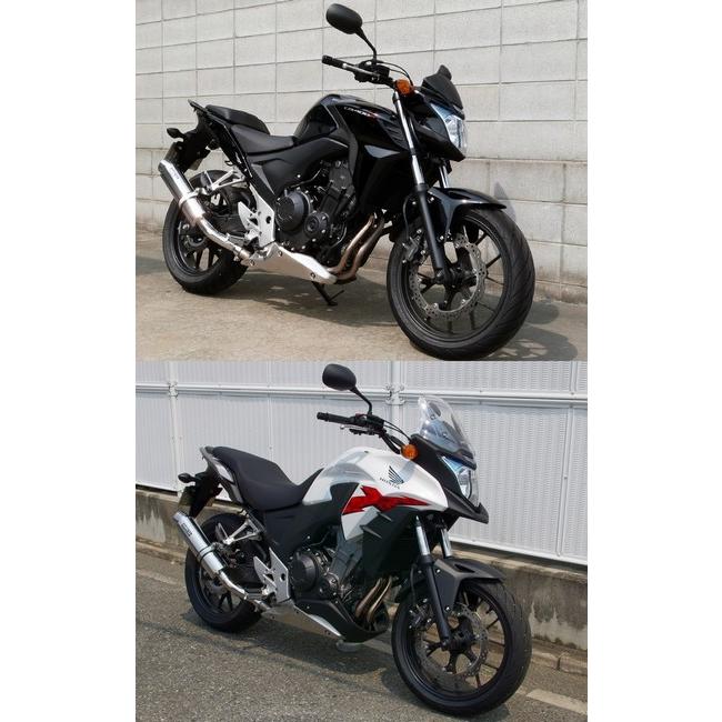 WR’S ダブルアールズ リアエキゾースト スリップオンマフラー サイレンサー：ステンレス CBR400R CB400F 400X HONDA ホンダ マフラーの画像