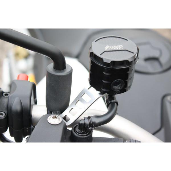 GSG MOTOTECHNIK GSGモトテクニック フロントブレーキ用 オイルタンク／ステーセット カラー：シルバー DORSODURO1200 APRILIA アプリリア ブレーキ_2
