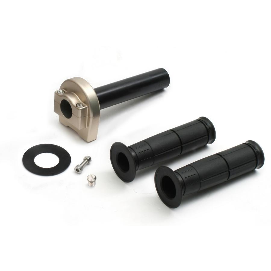 ACTIVE アクティブ 車種専用スロットルキット[TYPE-1] ホルダーカラー：チタンゴールド / インナー巻取径：Φ32 125 DUKE 200 390 RC KTM ハンドル周辺パーツ