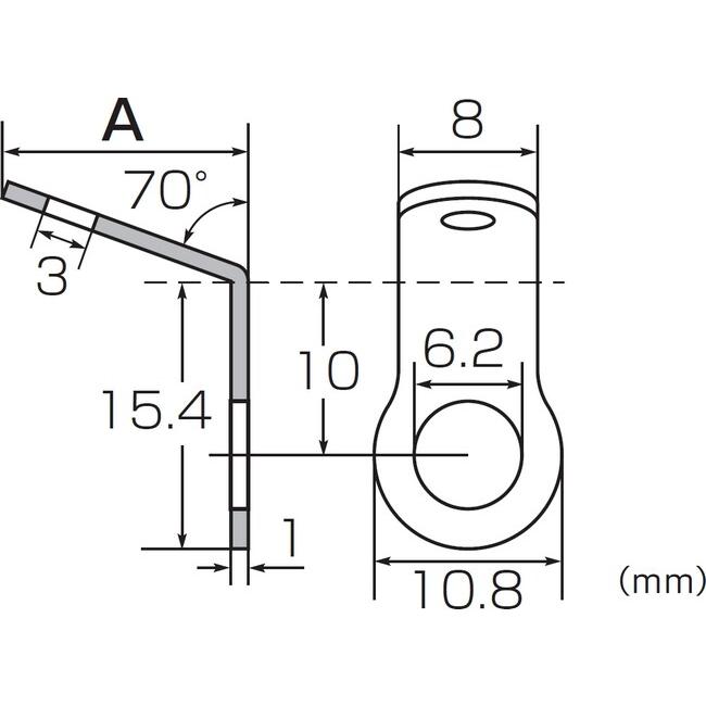 K-CON キタココンビニパーツ ワイヤーロックプレート サイズ：19mm ワイヤリング用品 | ブランド登録なし | 01