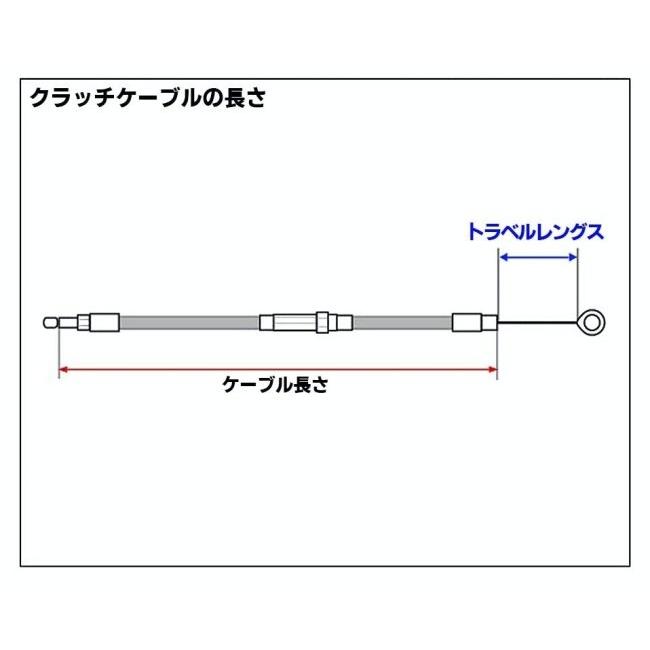 Neofactory ネオファクトリー クラッチケーブル 57インチ XL用 ブラック SPORTSTERファミリー HARLEY-DAVIDSON ハーレーダビッドソン｜webike｜03