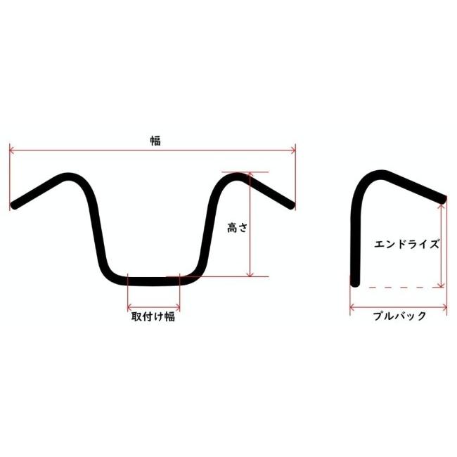Neofactory ネオファクトリー バックホーンバーハンドル ヘコミ無し ブラック HARLEY-DAVIDSON ハーレーダビッドソン ハンドルバー ハンドル | NEO FACTORY | 02