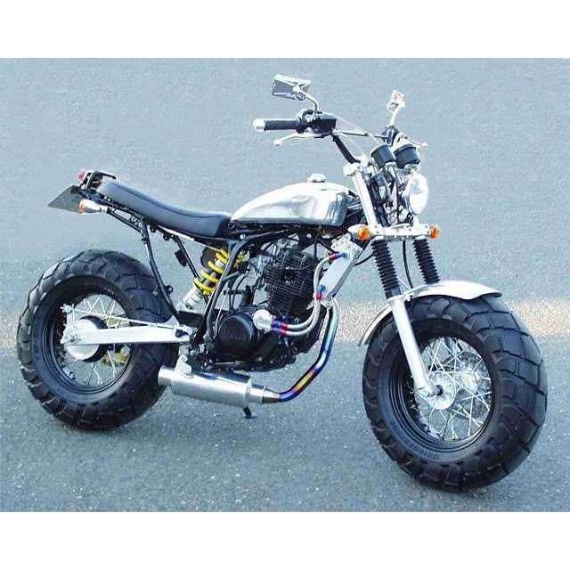 tw200 写真の3点 BIG CEDAR ビッグシーダー アルミチョップタンク TW225 TW200 YAMAHA