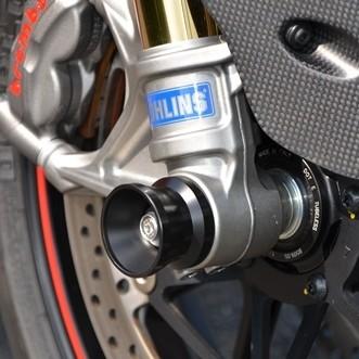 AGRAS AGRAS:アグラス フロントアクスルプロテクター ファンネルタイプ ジュラコン/カラー：ブラック Panigale [パニガーレ]｜webike