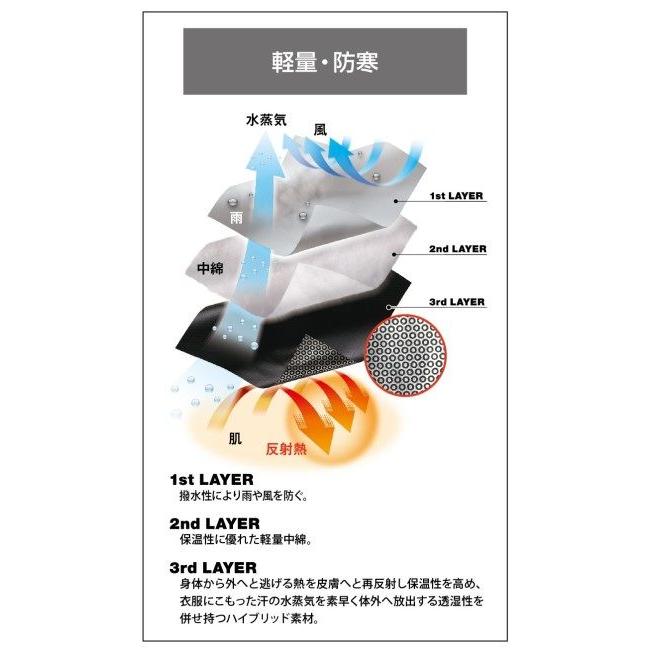 TSDESIGN ティーエスデザイン メガヒート ライトウォームジャケット サイズ：3L ウインタージャケット ジャケット アパレルの画像