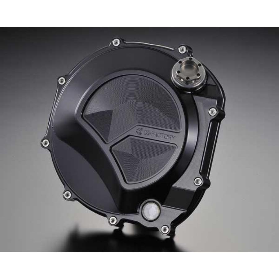 K-FACTORY ケイファクトリー クラッチカバー カラー：スーパーブラック ZEPHYR1100 KAWASAKI カワサキ エンジンパーツ エンジン
