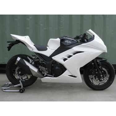 KDCサービス KDCサービス:ケイディーシーサービス フルカウル カラー：白ゲル NINJA250 [ニンジャ250]｜webike