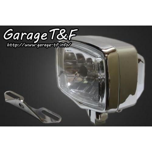Garage T\u0026F ガレージ 4インチスクエアライト＆ライトステーキット タイプB イントルーダークラシック400 SUZUKI スズキ ヘッドライト 灯火類 電装系