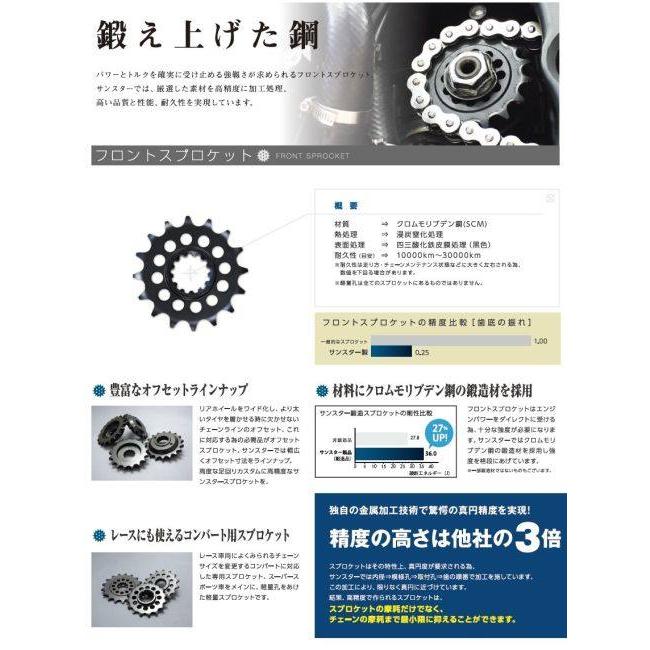 SUNSTAR（サンスター） フロントスプロケット 丁数：17 Z1000J Z1000R
