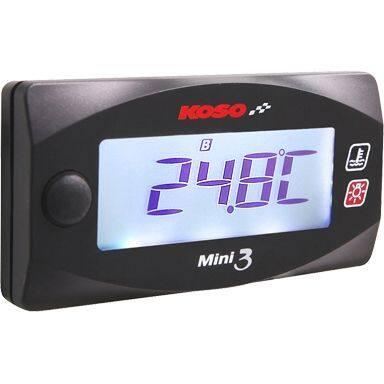 KOSO コーソー Mini3デジタルデュアル温度計 多機能油温・水温デジタル