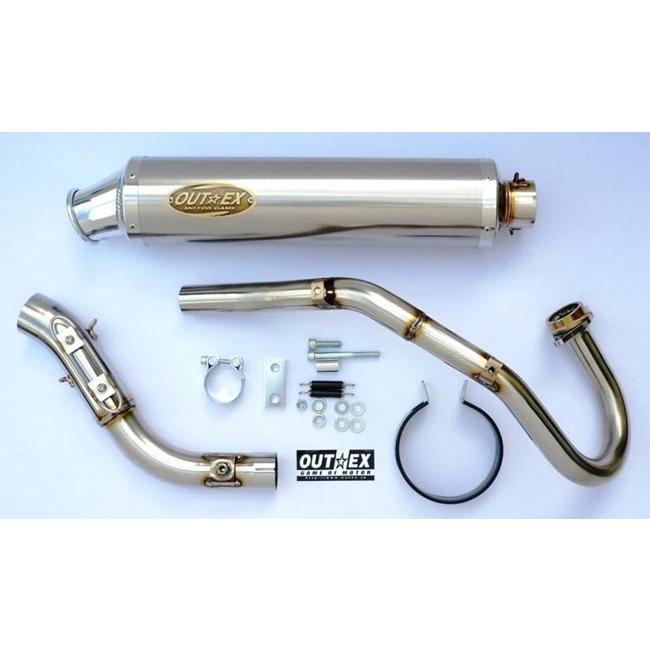 OUTEX アウテックス OUTEX.R-SST フルエキゾーストマフラー サイレンサーバンドステーカラー：クリアーアルマイト CRF250L HONDA ホンダ マフラー | OUTEX