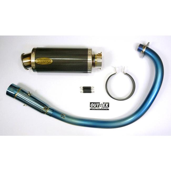 FTR223 マフラー SUPERSOUND 社外 フルエキ HONDA OUTEX（アウテックス） OUTEX.R-SA フルエキゾーストマフラー FTR223
