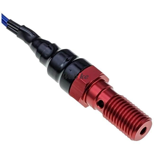 ACTIVE アクティブ プレッシャースイッチ シングル 素材：アルミ／カラー：レッド 油圧式ブレーキスイッチ ブレーキ | ACTIVE | 02