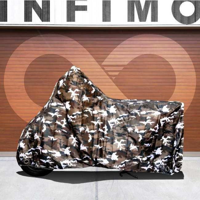 大阪繊維資材 オオサカセンイシザイ 迷彩柄バイクカバー 【L】 バイクカバー 保管・盗難防止用品 | 大阪繊維資材 | 03