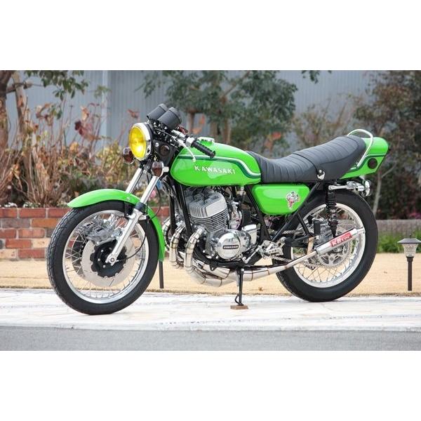 K2TEC ケイツーテック STDステンレスクロスチャンバー TYPE-2 400SS マッハII (S3) KH400 KAWASAKI カワサキ チャンバー マフラーの画像
