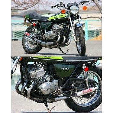 カワサキ　マッハ　500 チャンバー　マフラー 楽天市場】K2TEC ケイツーテック クロスチャンバー TAPE-1 500SS KH500