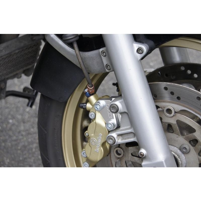 OVER オーヴァー フロントキャリパーサポート ブレンボ4P/40mm用 GPZ900R KAWASAKI カワサキ キャリパーサポート・ブラケット ブレーキ_1