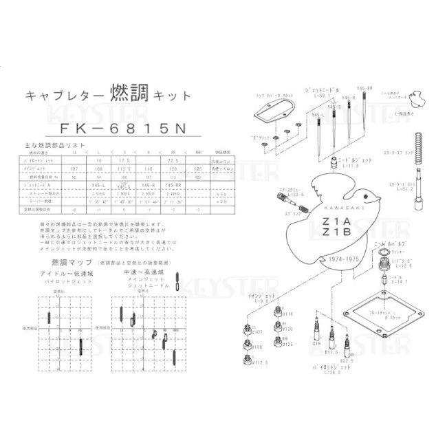 KEYSTER キースター キャブレター燃調キット Z1 (900SUPER4) KAWASAKI 