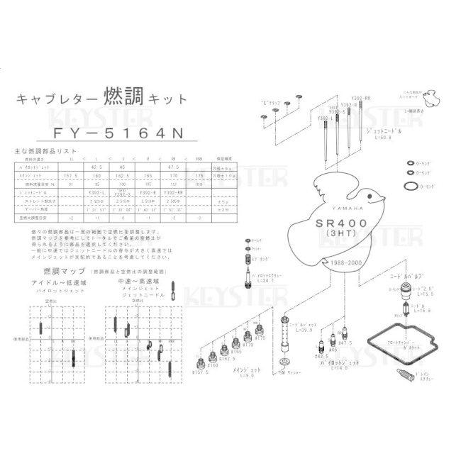 KEYSTER（キースター） キャブレター燃調キット SR400 YAMAHA ヤマハ